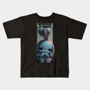 Depressed Bunny_ Kids T-Shirt